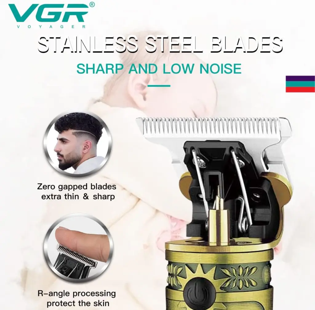 VGR V-228 Premium Rechargeable Vintage Hair Trimmer For Men – photo 3