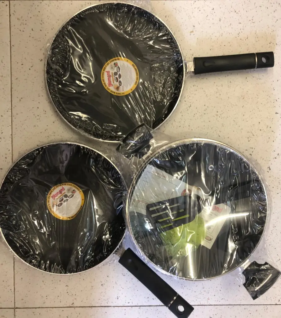 Diamond Non-Stick Cookware Set 4pcs [Supports Induction Cooktops] Indian – photo 3