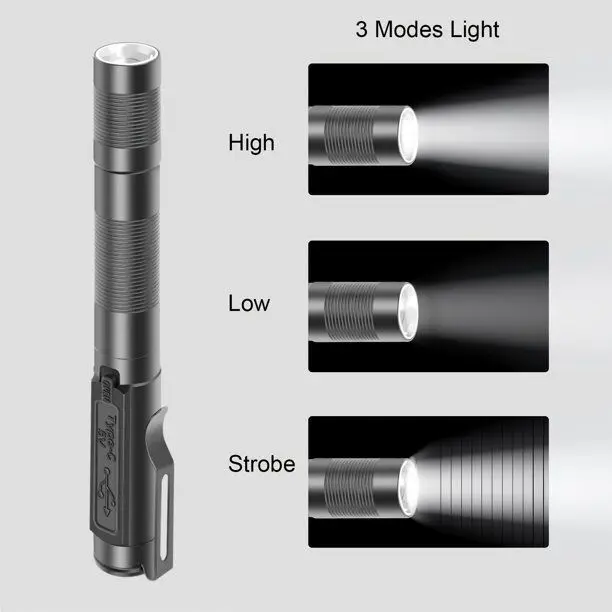 Rechargeable LED Handheld Pen Torch light – photo 4