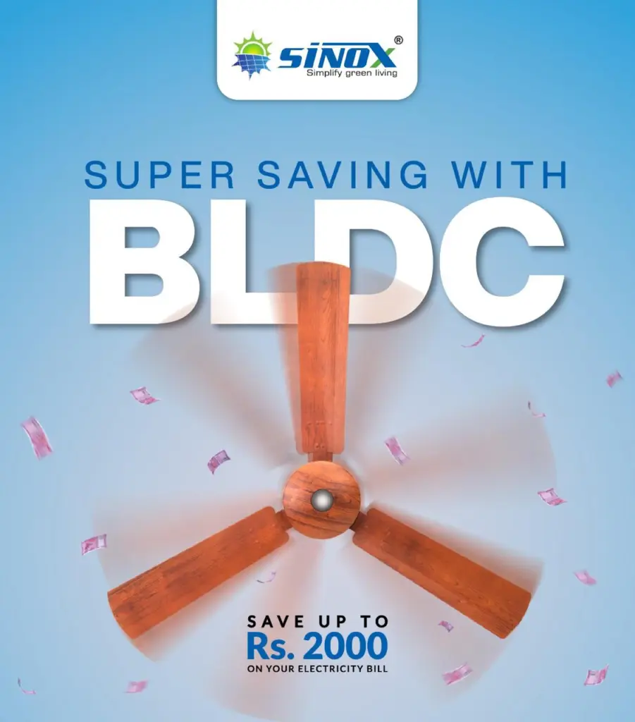 Sinox BLDC Ceiling Remote Fan with light (35 Watts) – photo 3