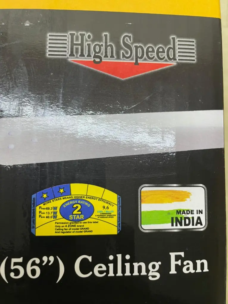 Indian Ceiling Fan Aluminium Blade with 2 years warranty Elite Model (2 Star Rating) – photo 4
