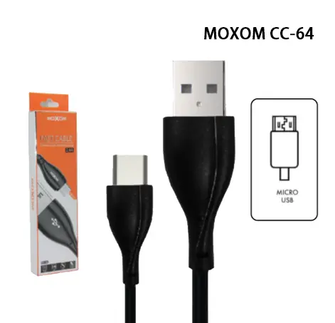 MOXOM 1 Meter Fast Charging 2.4A Data Cable usb micro - Shopo.lk Sri Lanka