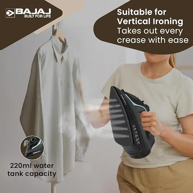 BAJAJ MX 45 Steam Iron 2000W (Black & Grey) – photo 2