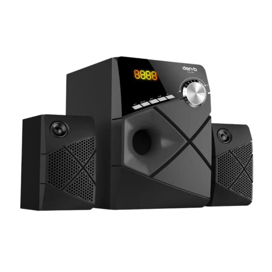 Den-B subwoofer Speaker System 2.1 D-531SP with warranty USB FLASH FM RADIO 2 Speakers BLUETOOTH CARD READER SUPER BASS QUALITY SOUND