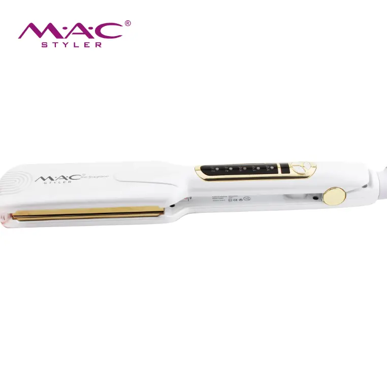 MAC Pro 230°C Crimper – Professional salon crimper with tourmaline-ceramic plates, rapid heat-up, LCD display, and auto shut-off. Perfect for sleek, long-lasting textured hair in Sri Lanka titanium