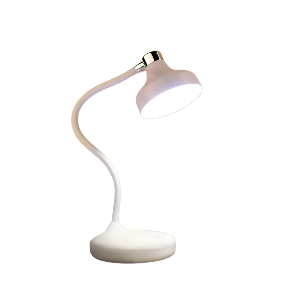 Rechargeable 3-Color LED Study Lamp with Touch Control, Eye-Caring Light, Adjustable Brightness, and Storage Organizer – Available at Trontronics.lk