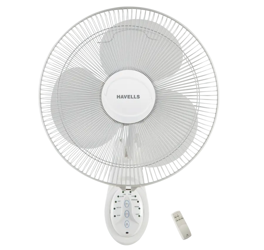 Introducing the Havells Remote Wall Fan, an advanced cooling solution designed to keep you comfortable in the tropical climate of Sri Lanka. Exclusively available at Trontronics.lk, this high-performance wall fan combines innovative features and reliable performance, making it an ideal addition to any home or office. User-Friendly Operation: Equipped with a built-in IR remote control, the Havells Remote Wall Fan offers convenient and hassle-free operation. Adjust the settings from anywhere in the room with just a click, ensuring optimal comfort at all times. Superior Performance: Powered by a high-performance motor, this wall fan delivers exceptional air circulation with an impressive air delivery rate of 72 cubic meters per minute (cmm). The aerodynamically designed and balanced blades ensure efficient airflow, providing a refreshing breeze even on the hottest days. Safety and Reliability: The fan features a Thermal Overload Protector (TOP), which safeguards the motor against high voltage fluctuations, ensuring long-lasting durability and consistent performance. With a two-year warranty, you can trust in the quality and reliability of the Havells Remote Wall Fan. Energy Efficient: Consuming only 50 watts of power, this wall fan is energy-efficient, helping you stay cool without worrying about high electricity bills. Its low noise level of 63.3 dB ensures a peaceful environment, making it perfect for bedrooms, living rooms, and offices. Enhanced Design: The fan's 120-spoke guard and jerk-free oscillation provide smooth and stable operation, while its sleek and modern design seamlessly blends with any décor. With a speed of 1360 RPM, it offers powerful and consistent cooling, making it an essential appliance for Sri Lankan homes. Exclusive to Trontronics.lk: Available exclusively at Trontronics.lk, the Havells Remote Wall Fan is designed to meet the specific cooling needs of Sri Lankan consumers. Enjoy premium quality and unmatched performance with this versatile and reliable wall fan. Upgrade your cooling experience with the Havells Remote Wall Fan. Stay cool, comfortable, and in control with this top-notch appliance, perfect for tackling Sri Lanka's tropical heat. Order now from Trontronics.lk and enjoy the benefits of efficient, reliable, and convenient cooling. Product Tags: Havells Remote Wall Fan, Remote Control Wall Fan, High Performance Motor, Efficient Air Delivery, Thermal Overload Protector, Energy Efficient Fan, Low Noise Fan, Aerodynamically Designed Blades, Jerk Free Oscillation, Wall Fan Sri Lanka, Trontronics.lk Exclusive, Two-Year Warranty, Home Appliances, Office Cooling Solution, User-Friendly Operation, Reliable Cooling, Modern Design Fan, Powerful Air Circulation, Sri Lanka Climate, Premium Quality Fan.