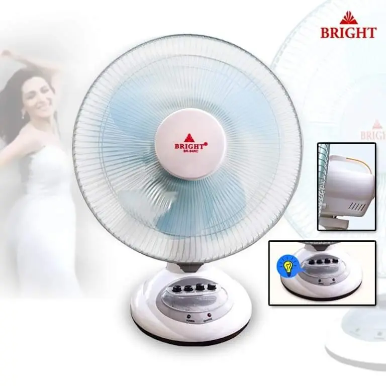 buy bright rechargeable table fan in sri lanka br 92rc.