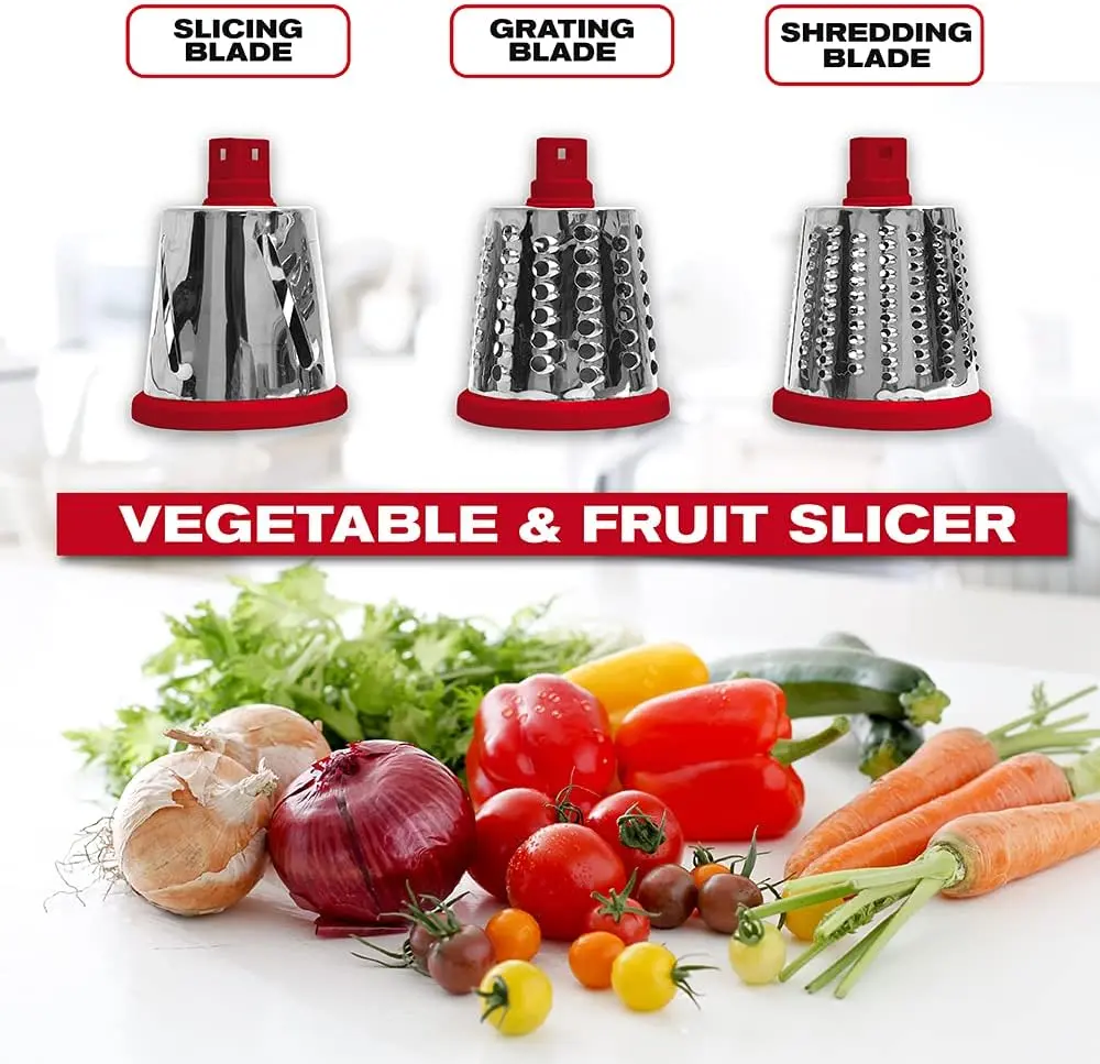 Nutri-Slicer 3-in-1 Spinning Counter-top Food Slicer and Grater – photo 2