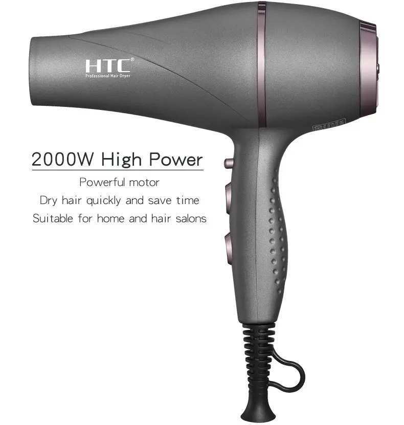 HTC Saloon Grade High Quality Hair Dryer (Matt Finish) 2300W – photo 2
