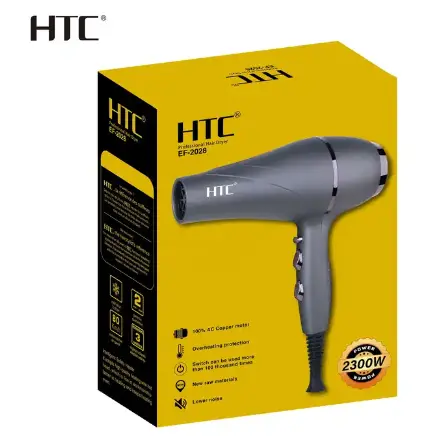 HTC Saloon Grade High Quality Hair Dryer (Matt Finish) 2300W – photo 3