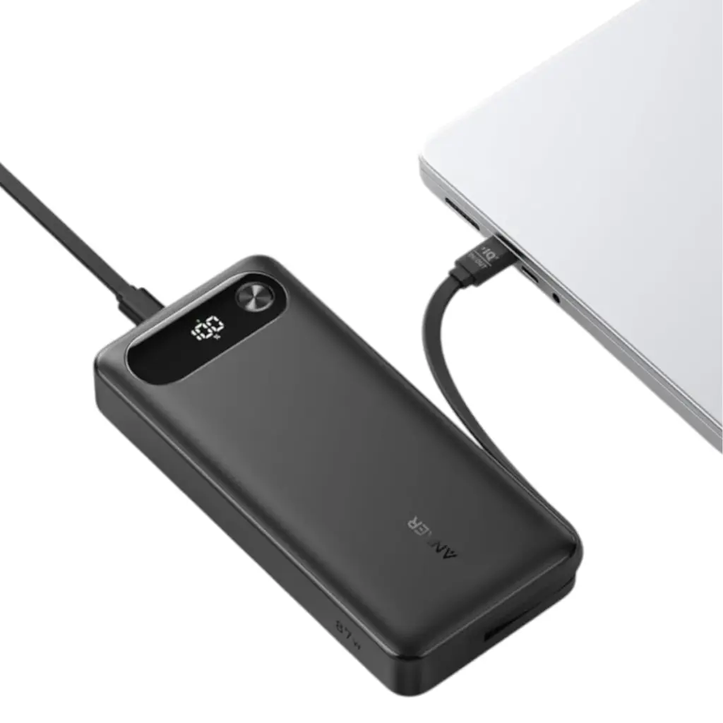 Anker 20000mAh 65w Two-Way Powerbank With Built-In Cable Black - A1383H11 - photo 3 - Shopo.lk