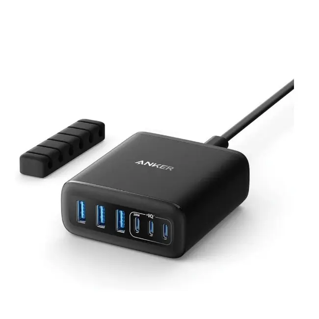 ANKER A2154K11 CHARGER 112w 6 PORTS GAN MULTI-DEVICE FAST CHARGING - Shopo.lk Sri Lanka