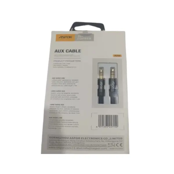 Aspor A230 3.5MM AUX Cable - photo 2 - Shopo.lk