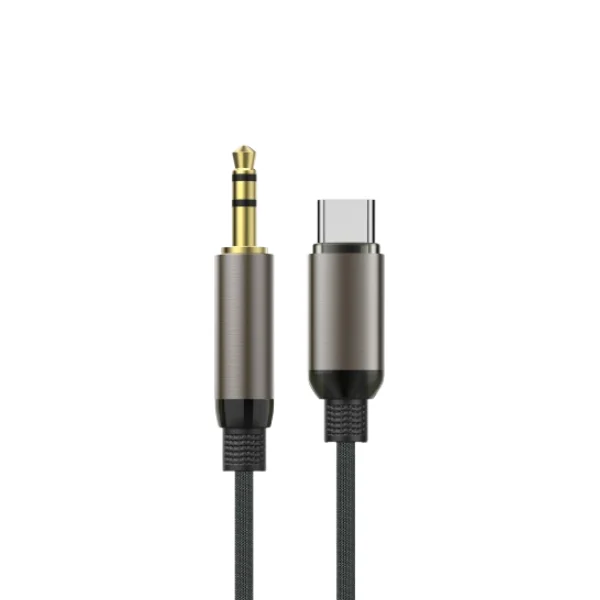 ASPOR A253 USB-C to 3.5mm AUX Audio Cable (120cm) - Shopo.lk Sri Lanka