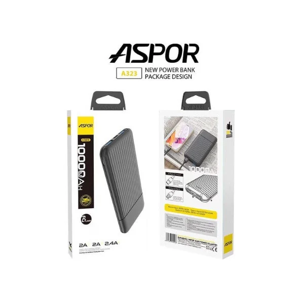 Aspor A323 10000mAh Power Bank - Shopo.lk Sri Lanka