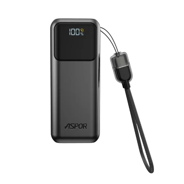 Aspor A353 10000mAh 22.5W Fast Charging Mini Power Bank - Shopo.lk Sri Lanka