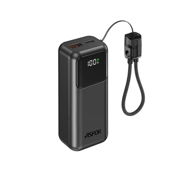 Aspor A353 10000mAh 22.5W Fast Charging Mini Power Bank - photo 2 - Shopo.lk