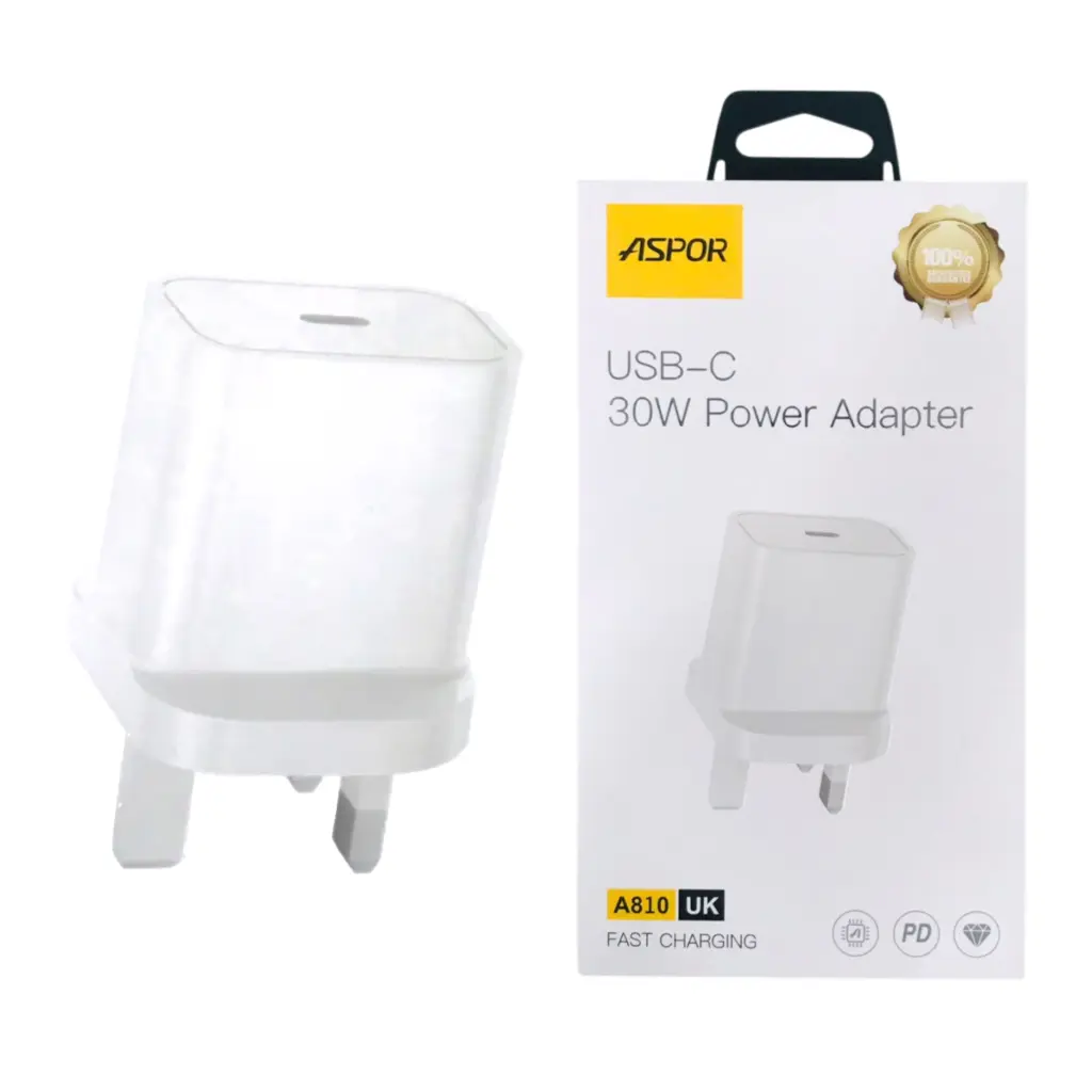 Aspor A810 USB-C Power Adapter 30w - photo 2 - Shopo.lk