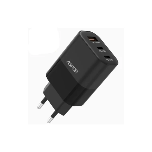 ASPOR A883 UK Plug 65W PD GaN Fast Charger - photo 3 - Shopo.lk