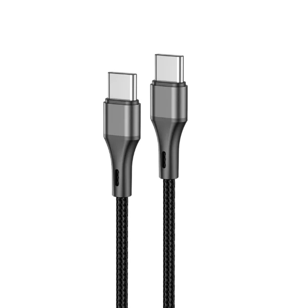 ASPOR AC-19 60W USB-C to USB-C Nylon Cable (1m) - Shopo.lk Sri Lanka