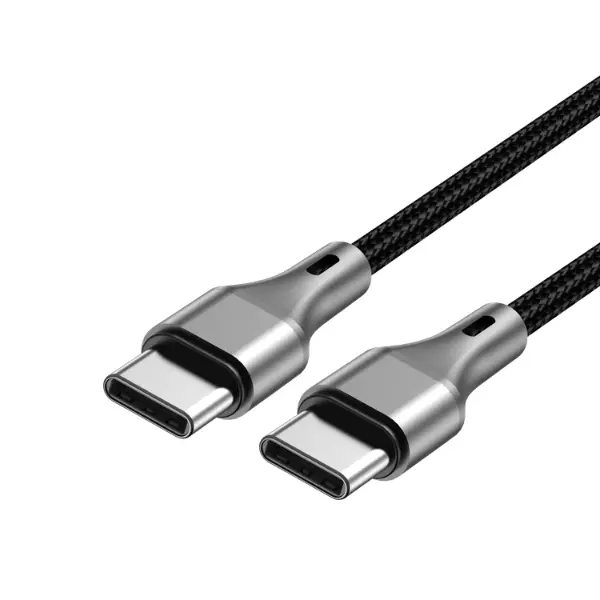 ASPOR AC-19 60W USB-C to USB-C Nylon Cable (1m) - photo 2 - Shopo.lk