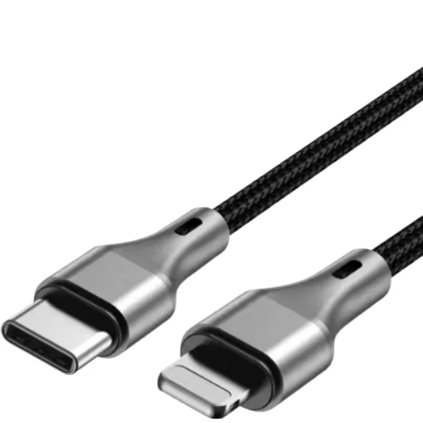 Aspor AC-20 27W USB-C to Lightning Nylon Braided Cable (1 m) - Shopo.lk Sri Lanka