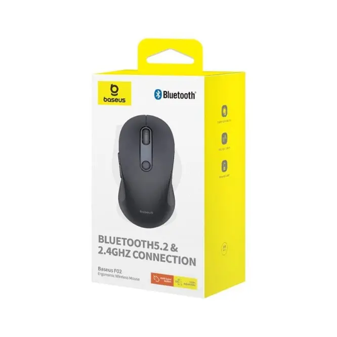 Baseus F02 2.4G Wireless Bluetooth Mouse for Computer and Laptop B01055505111-01 - Shopo.lk Sri Lanka