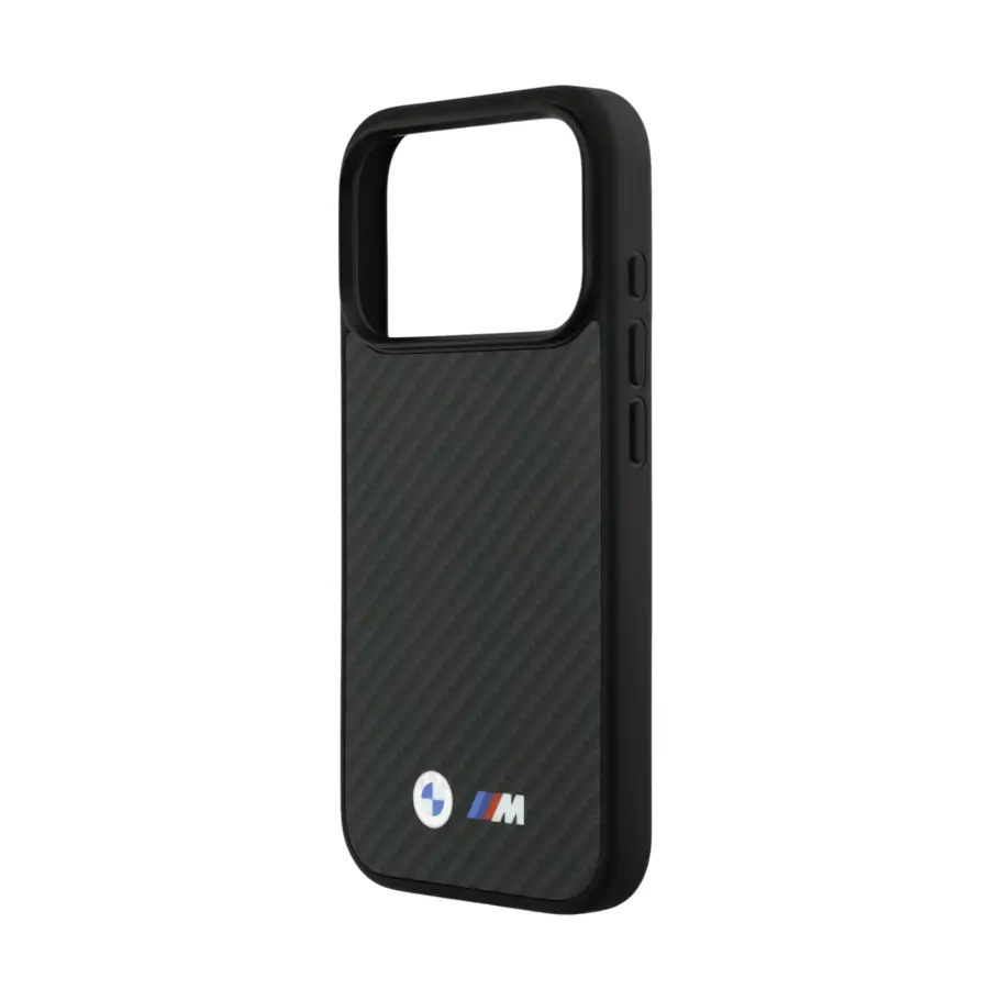 BMW Magsafe Kevlar Case With Metal Logo For iPhone 17 Pro Max Black - photo 2 - Shopo.lk