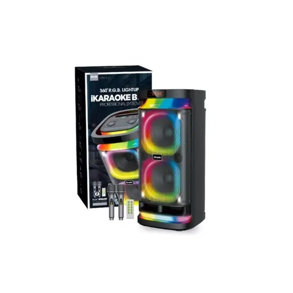 BRODU BTS-1990 60W Dual 8-Inch Karaoke Speaker - photo 3 - Shopo.lk
