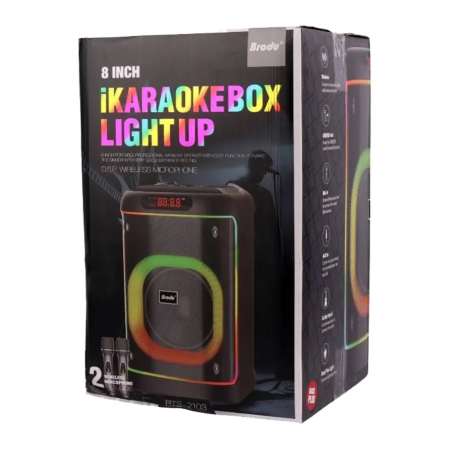 Brodu BTS-2103 Bluetooth Karaoke Speaker - photo 4 - Shopo.lk