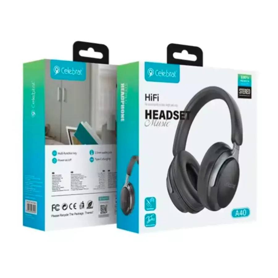 Celebrat A40 Wireless Bluetooth Headphone - photo 4 - Shopo.lk