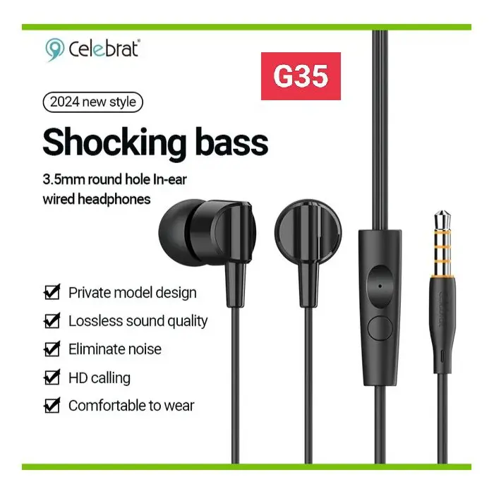 Celebrat G35 3.5MM Earphone - Shopo.lk Sri Lanka