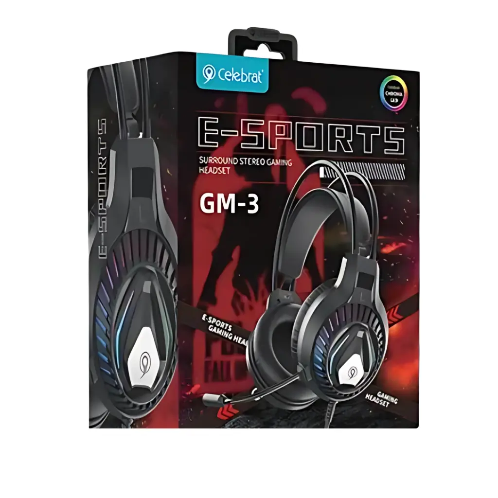 Celebrat GM-3 Surround Stereo Wired Gaming Headset - photo 2 - Shopo.lk