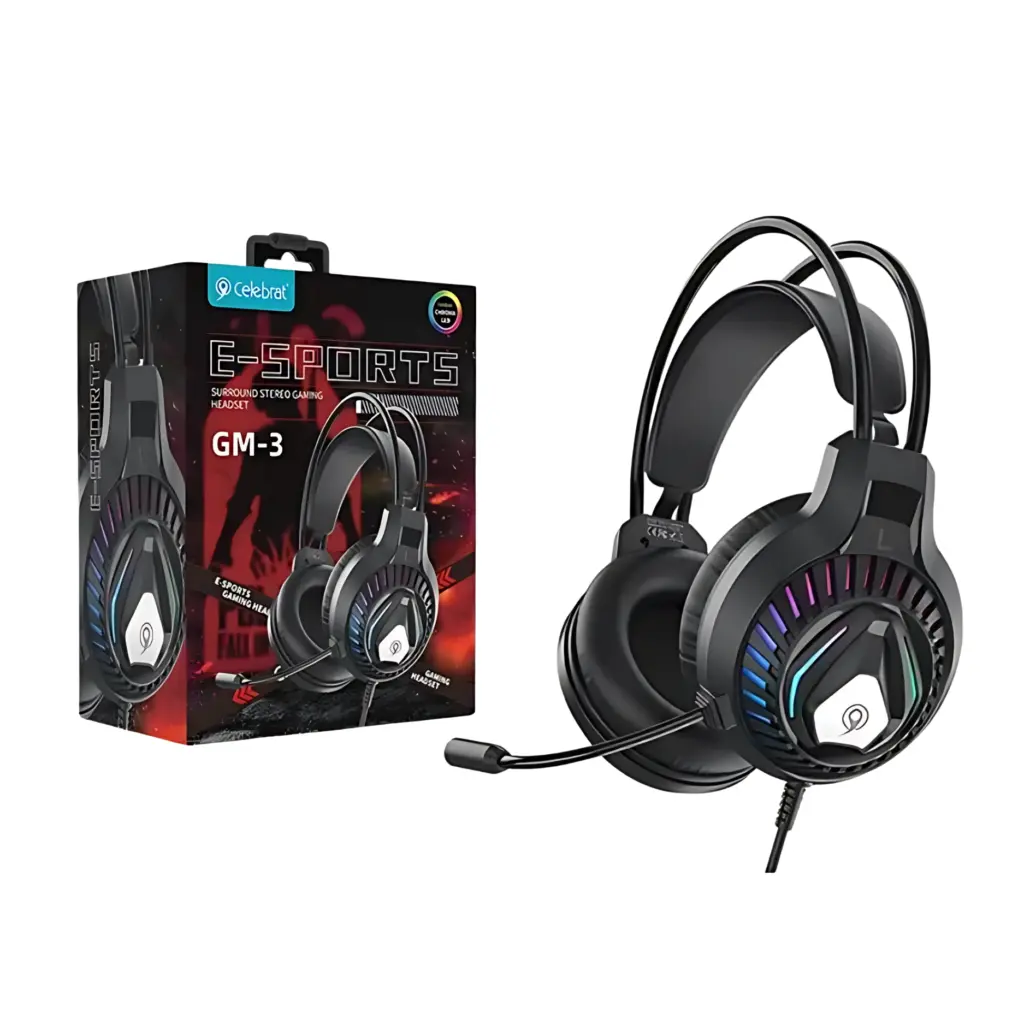 Celebrat GM-3 Surround Stereo Wired Gaming Headset - photo 3 - Shopo.lk