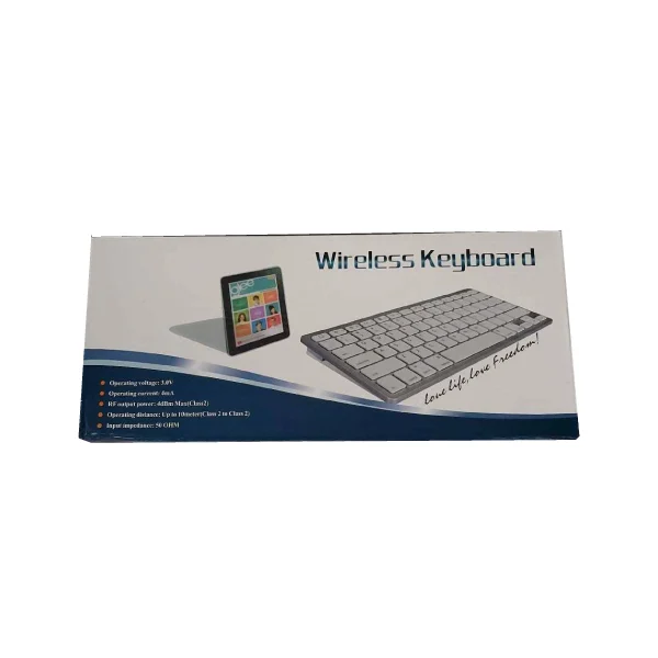 Compact Wireless Bluetooth Keyboard BK3001 Black Portable Mini QWERTY Keypad New - Shopo.lk Sri Lanka