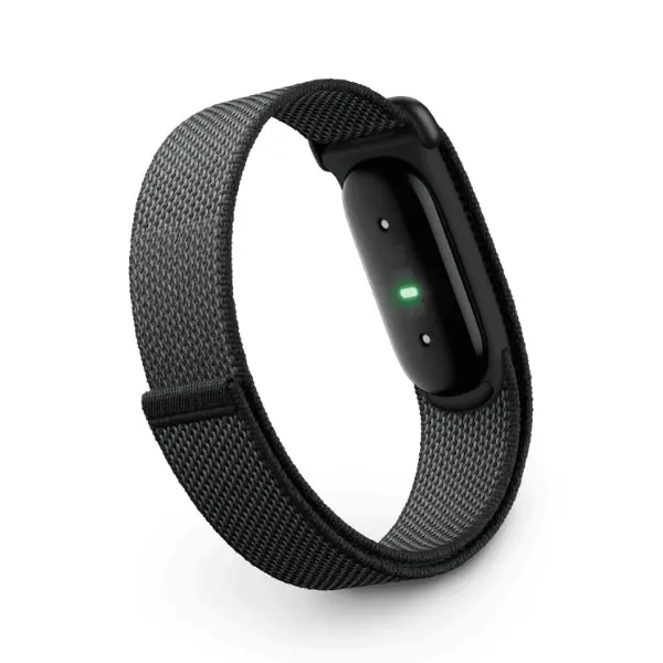 Google Fitbit Air Obsidian black rear sensor view