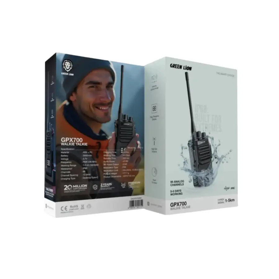 Green Lion GPX700 Walkie Talkie - photo 3 - Shopo.lk