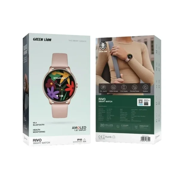 Green Lion Rivo GL-SWA46 Smart Watch – Pink – photo 3