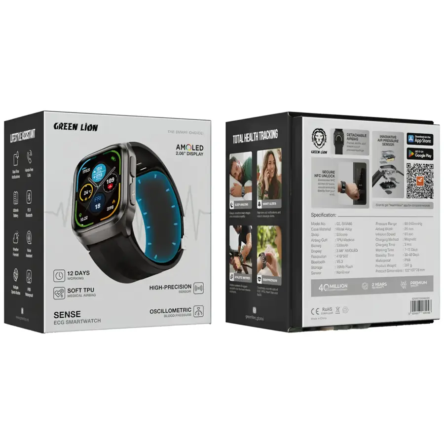 Green Lion Sense ECG Smart Watch (GL-SWA65) – photo 5
