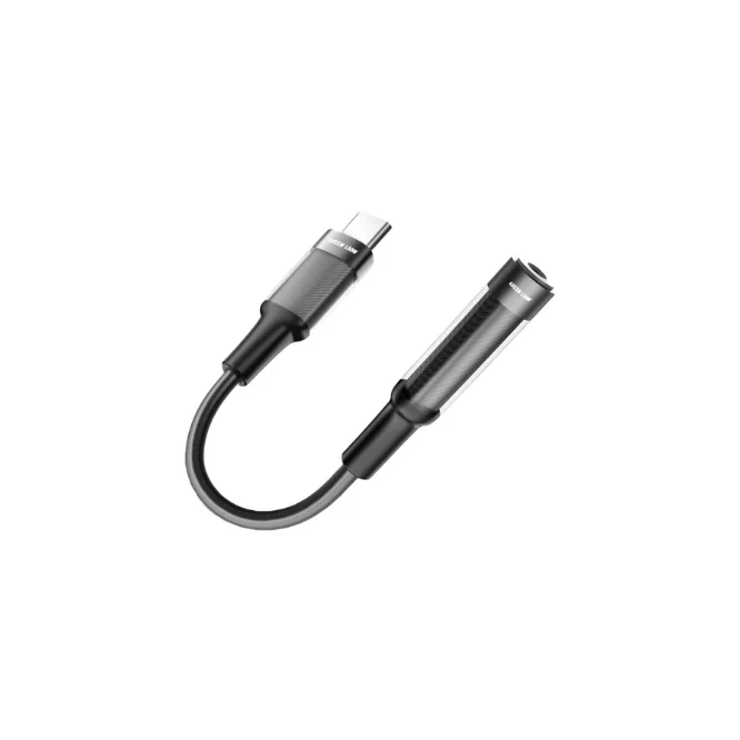 Green Lion Type-C to 3.5mm Earphone Adapter 12cm – Black – photo 1