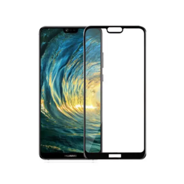 Huawei P20 Plus Full Glue Tempered Glass Screen Protector - Shopo.lk Sri Lanka