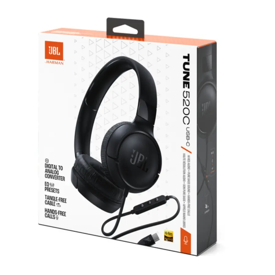 JBL Tune 520C USB-C Wired Headset - photo 4 - Shopo.lk