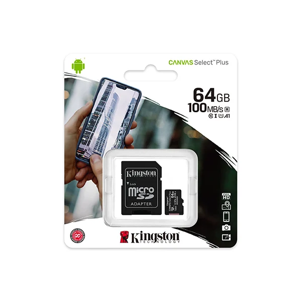 Kingston 64GB microSD Class 10 100MB/s Memory Card - Shopo.lk Sri Lanka