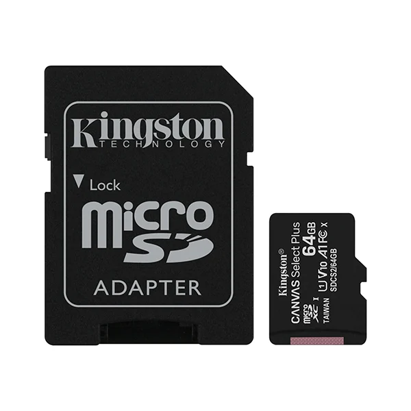 Kingston 64GB microSD Class 10 100MB/s Memory Card - Shopo.lk Sri Lanka