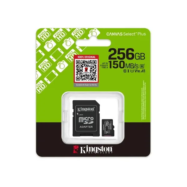 Kingston Canvas Select Plus 256GB microSD 150MB/s - photo 3 - Shopo.lk