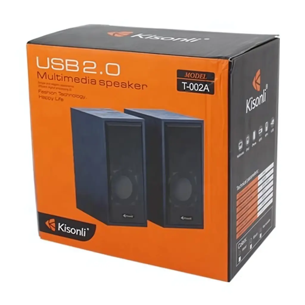 Kisonli T-002A Multimedia Wooden Speaker - photo 3 - Shopo.lk