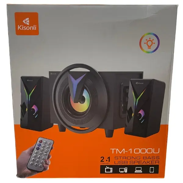 Kisonli TM-1000U 16W Strong Bass USB Speaker - photo 5 - Shopo.lk