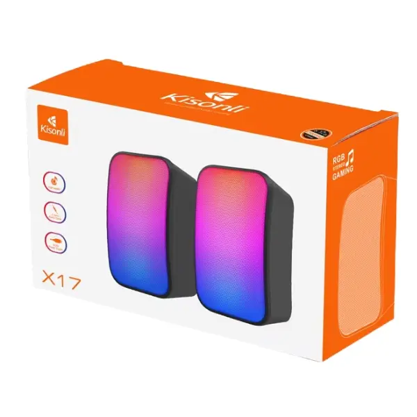 Kisonli X17 USB Gaming Speaker - photo 3 - Shopo.lk