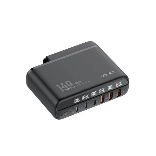 LDNIO A6140C 140W Gan Super Fast Charger - Shopo.lk Sri Lanka